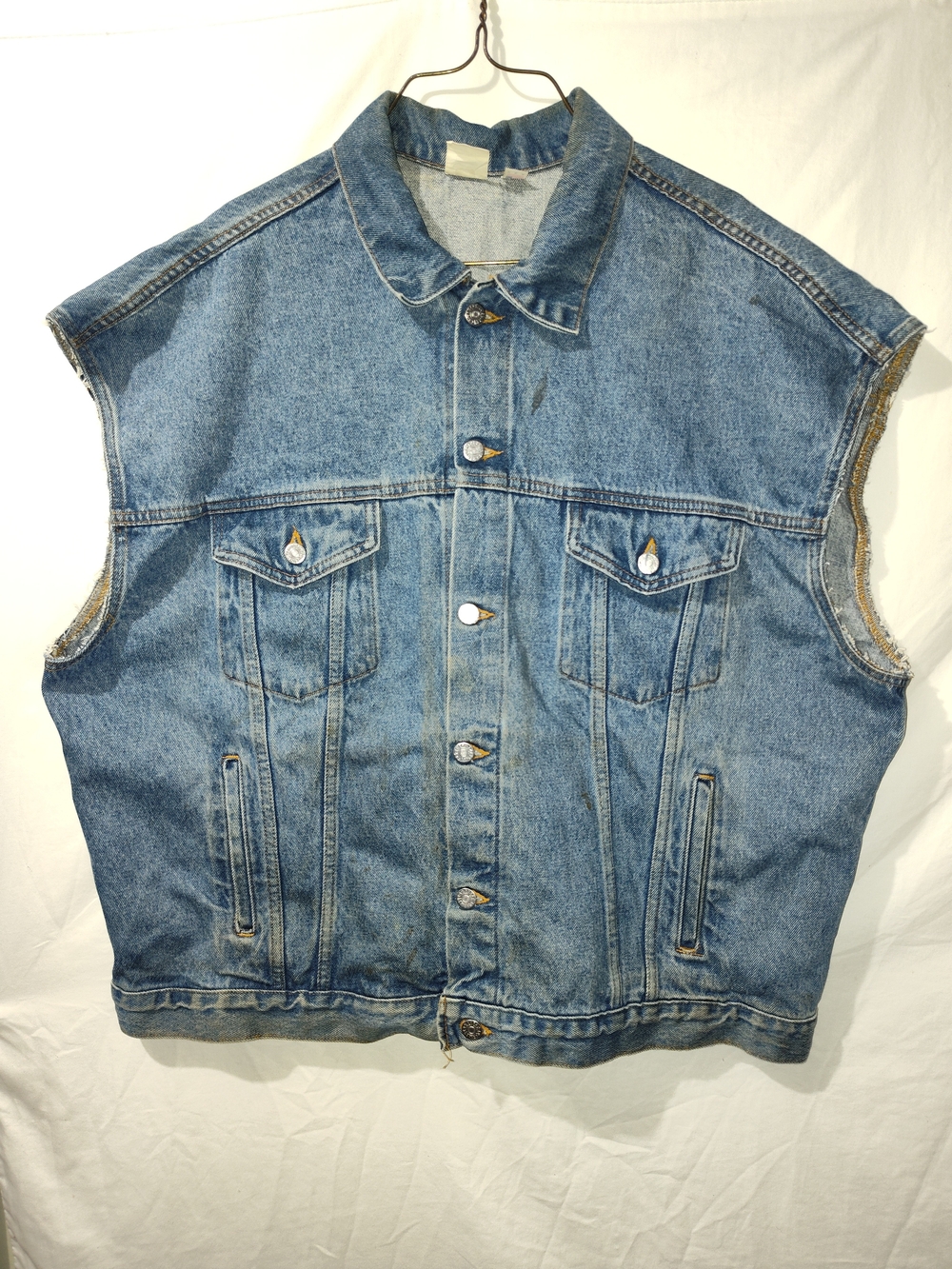 Coca-Cola Embossed Denim Vest in Light Blue - Picture 2 of 6